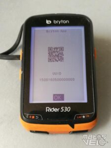 Bryton Rider 530 uuid